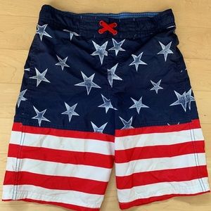 Cat and Jack American Flag Swim Trunks